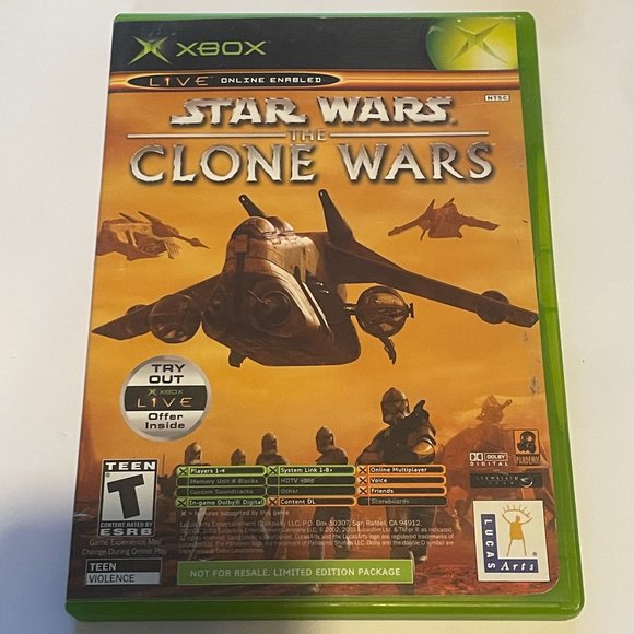 Star Wars The Clone Wars & Tetris Worlds Xbox Complete In Box (1/2 Manuals) - Picture 1 of 3